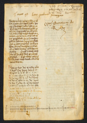 Fragment mit theologischem Text