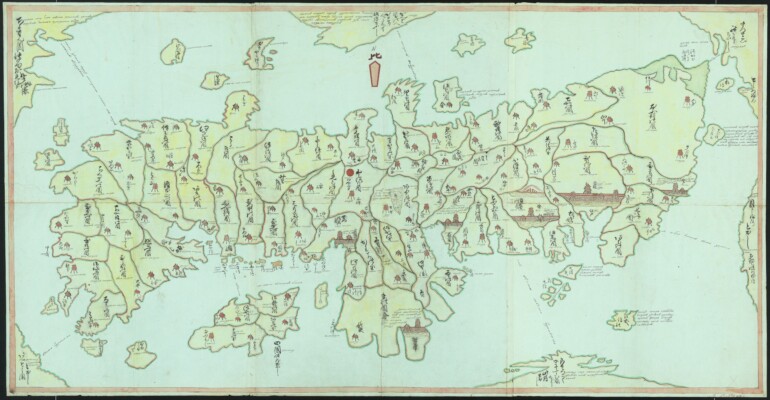 Daikokuya Kodayu, Generalkarte von Japan, 1789